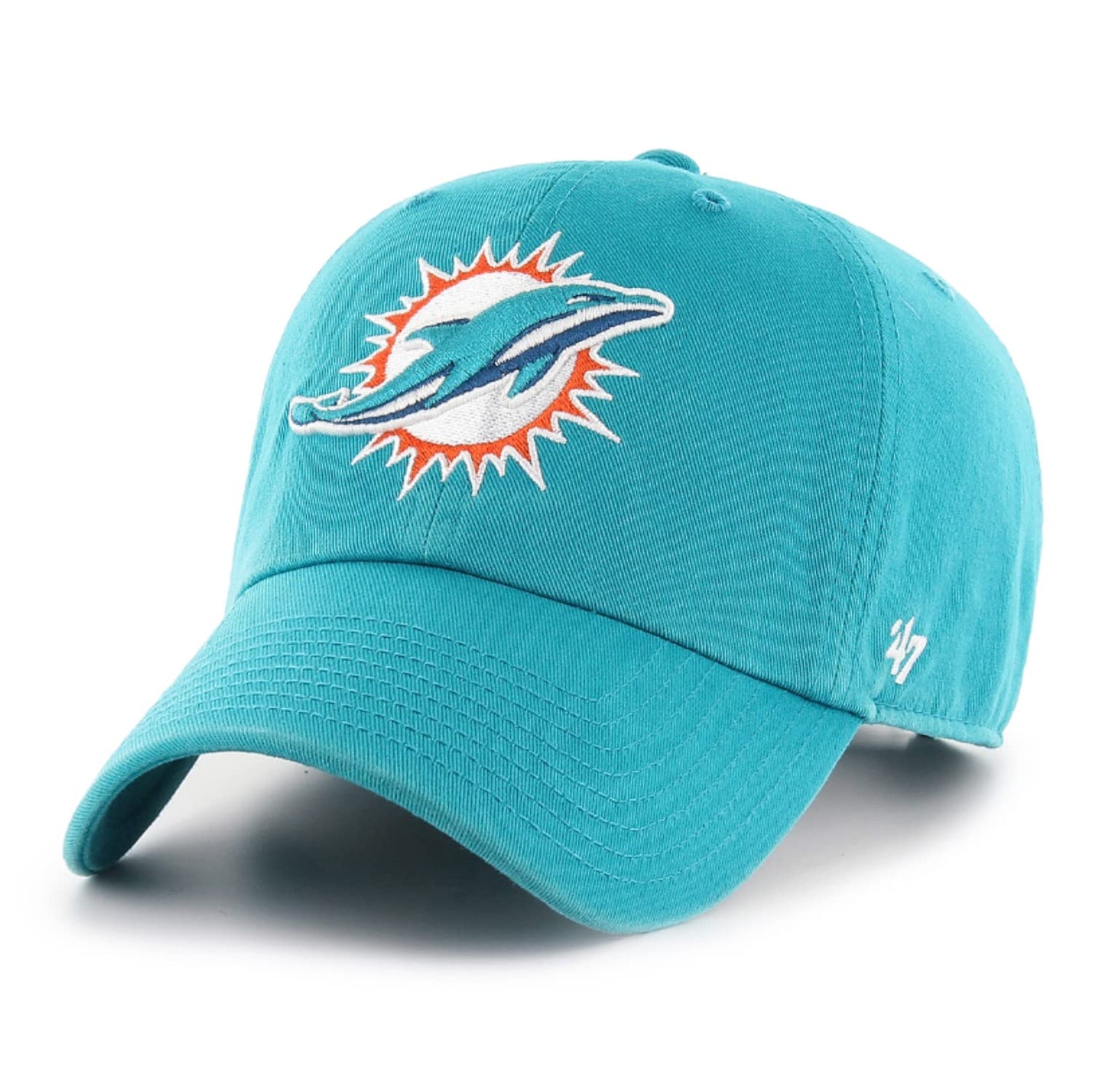 47' NFL Miami Dolphins Clean Up Cap Blue,Small-X-Large