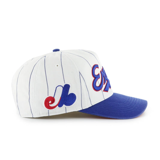 47 Montreal Expos MLB Double Header Pinstripe Hitch Hat | Adjustable-White