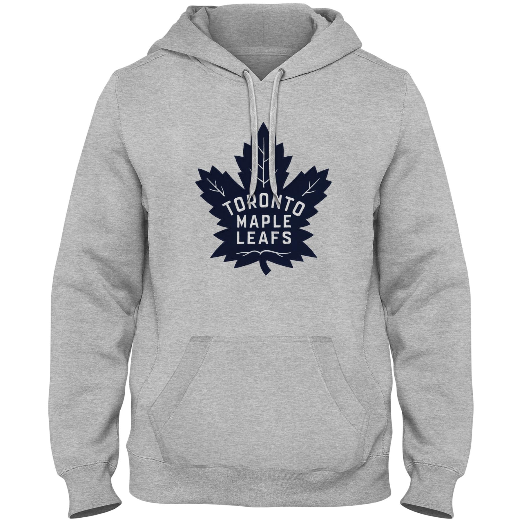 Bulletin Toronto Maple Leafs NHL Men's Athletic Grey Express Twill Blue Logo Hoodie