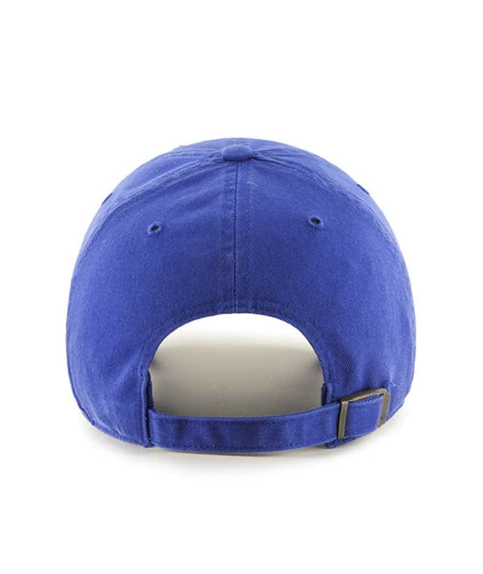 47 Toronto Blue Jays Mens Womens Cooperstown Clean Up Adjustable Strapback Royal Blue Hat with Vintage Team Color Logo, Royal Blue, One Size