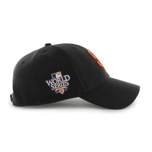 '47 Men's Compatible with Giants Cooperstown World Series Sure Shot MVP Adjustable Hat - One Size Black