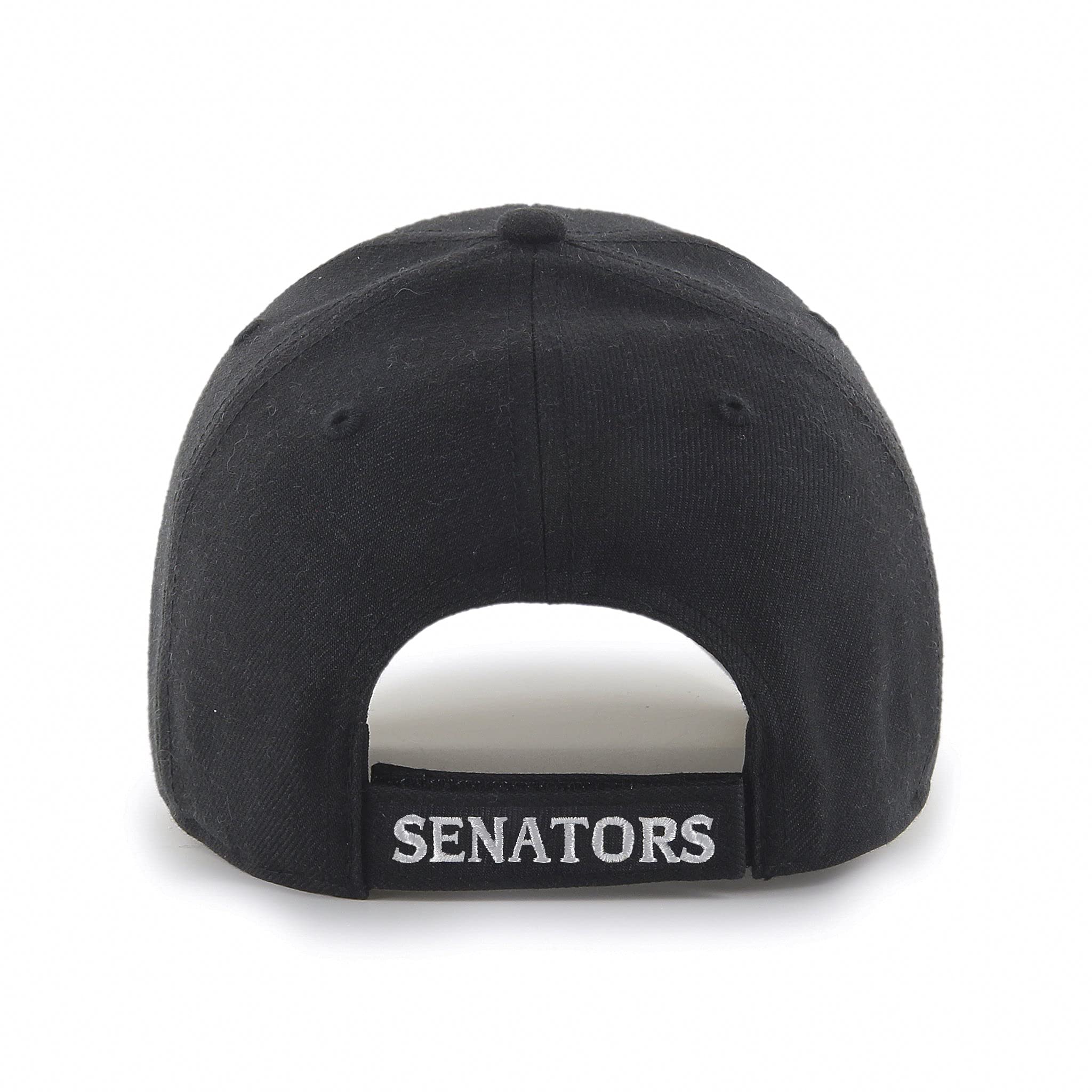Senators Ottawa 47 NHL MVP Black White Structured Adjustable Strap One Size Fits Most Hat Cap