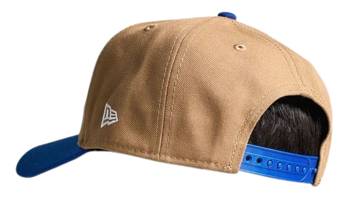 New Era Men's MLB Toronto Blue Jays Chase 9FORTY A-Frame Adjustable Snapback Hat - Khaki/Royal