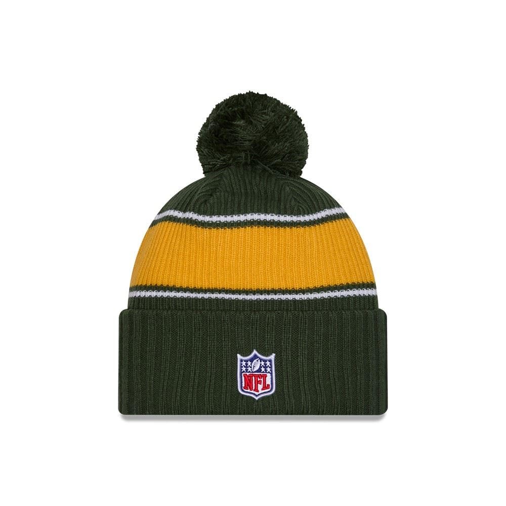 New Era Sideline 2024 American Football Beanie Pompom Winter Stamp Cap NFL Team Logo