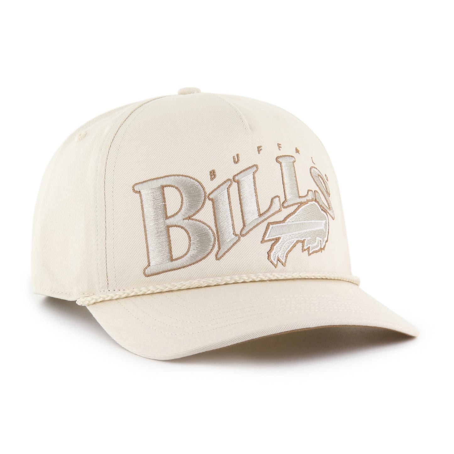 47 Hitch NFL Buffalo Bills Wave Rope Snapback Hat - White
