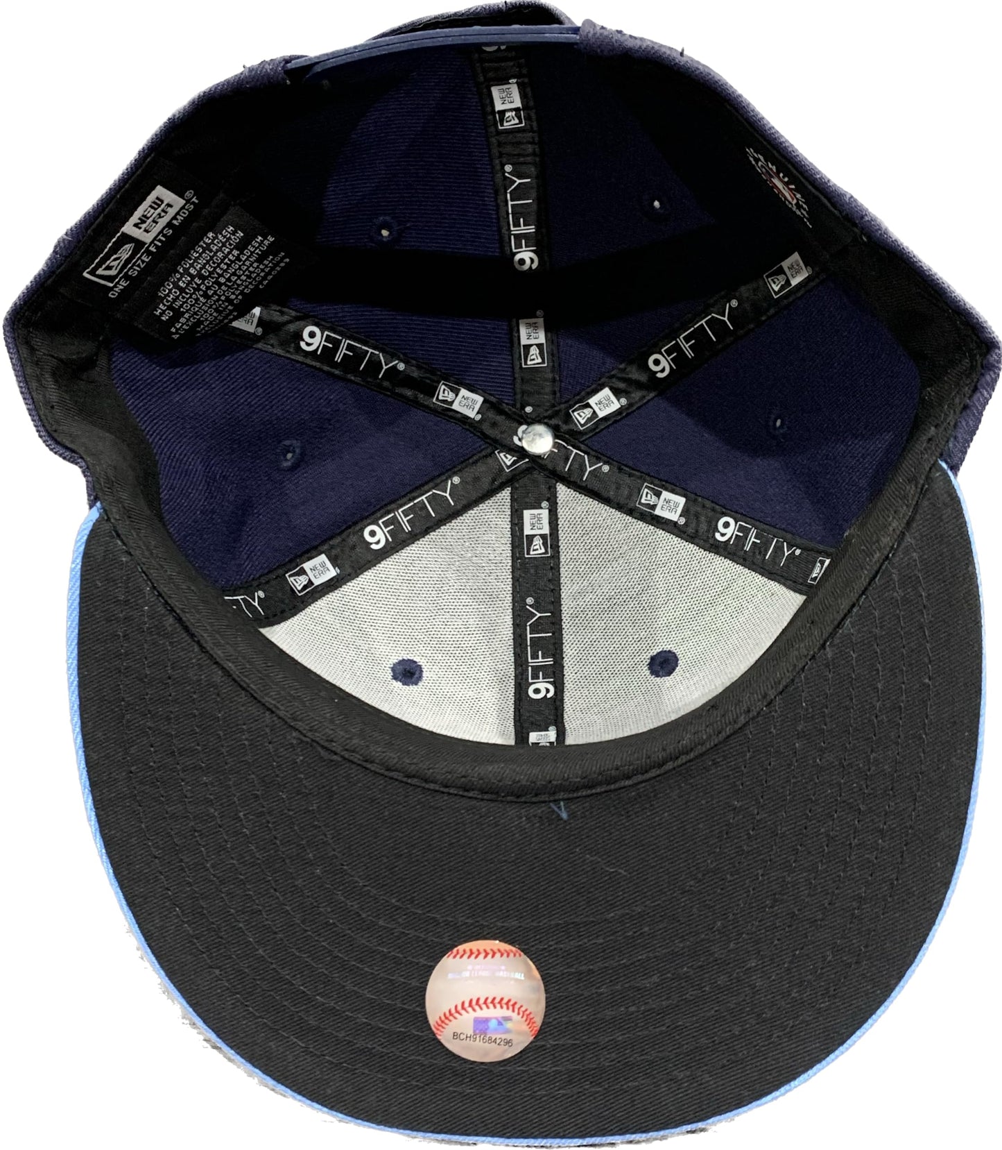 New Era Men's Navy Compatible with Blue Jays Alternate 4 9Fifty Snapback Adjustable Hat