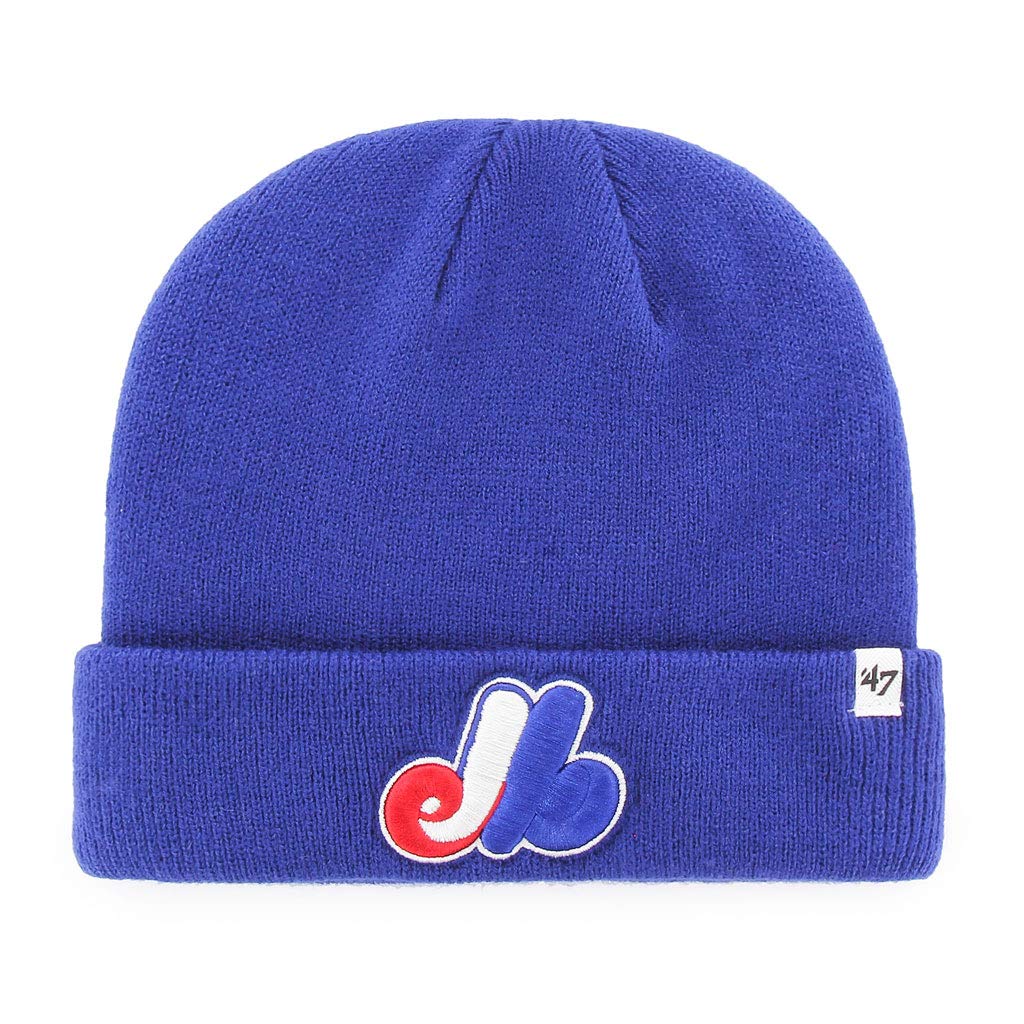 MLB Compatible with Montreal Expos Raised Cuffed Knit Beanie