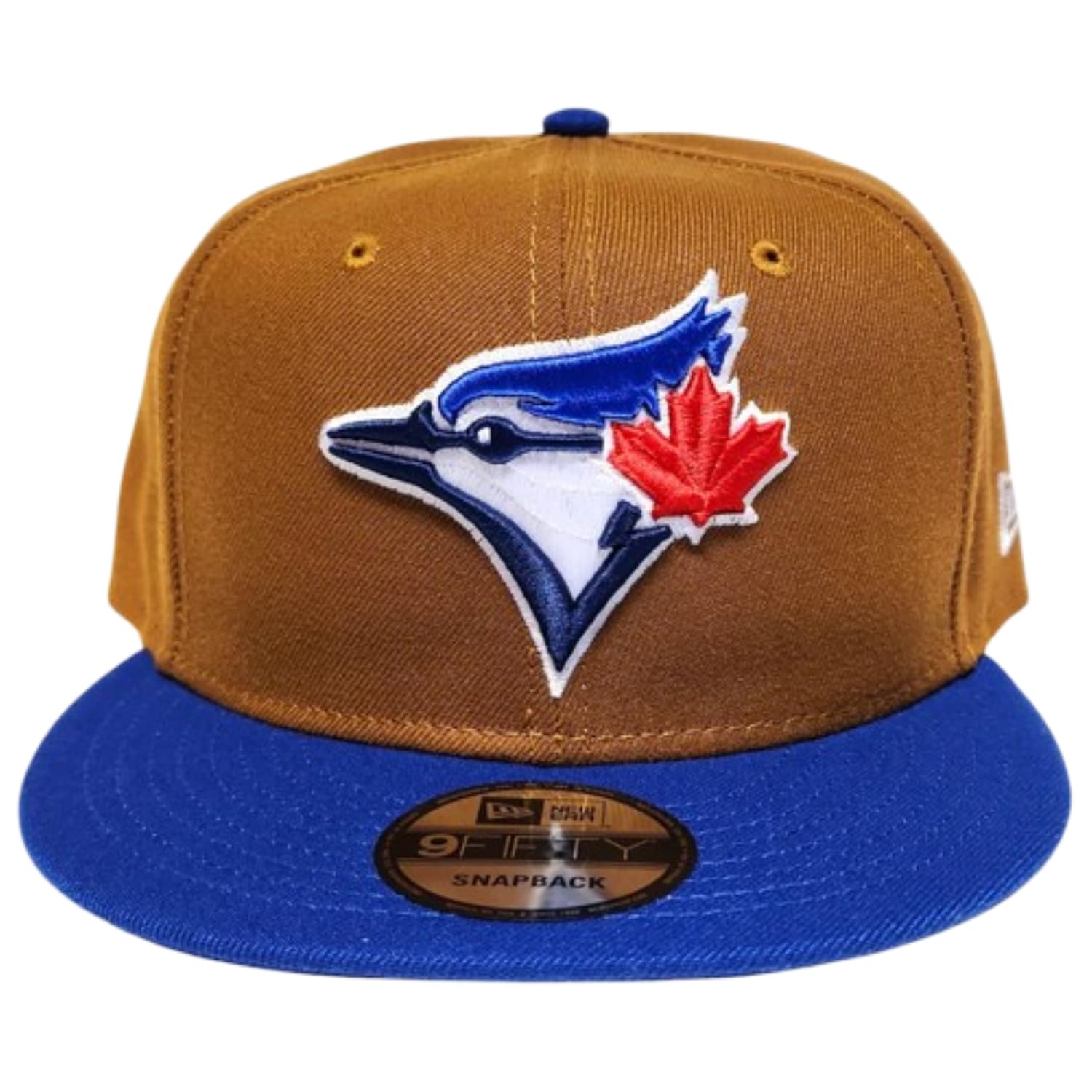 New Era MLB Toronto Blue Jays 9FIFTY Adjustable Snapback Hat - Peanut Brown/Blue