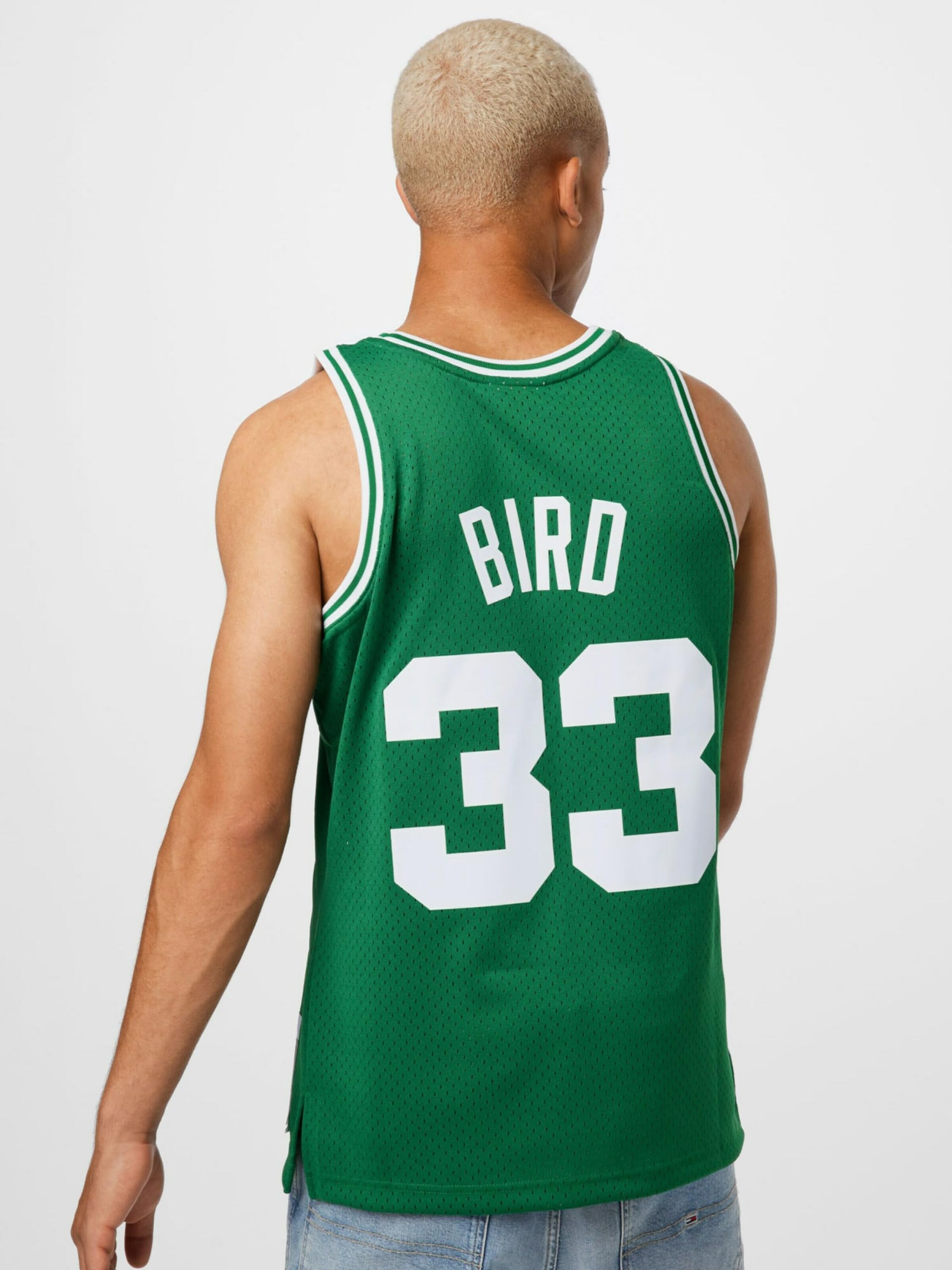 Mitchell & Ness Boston Celtics Larry Bird 33 Kelly Green Replica Swingman Jersey 2.0 NBA HWC Basketball Trikot