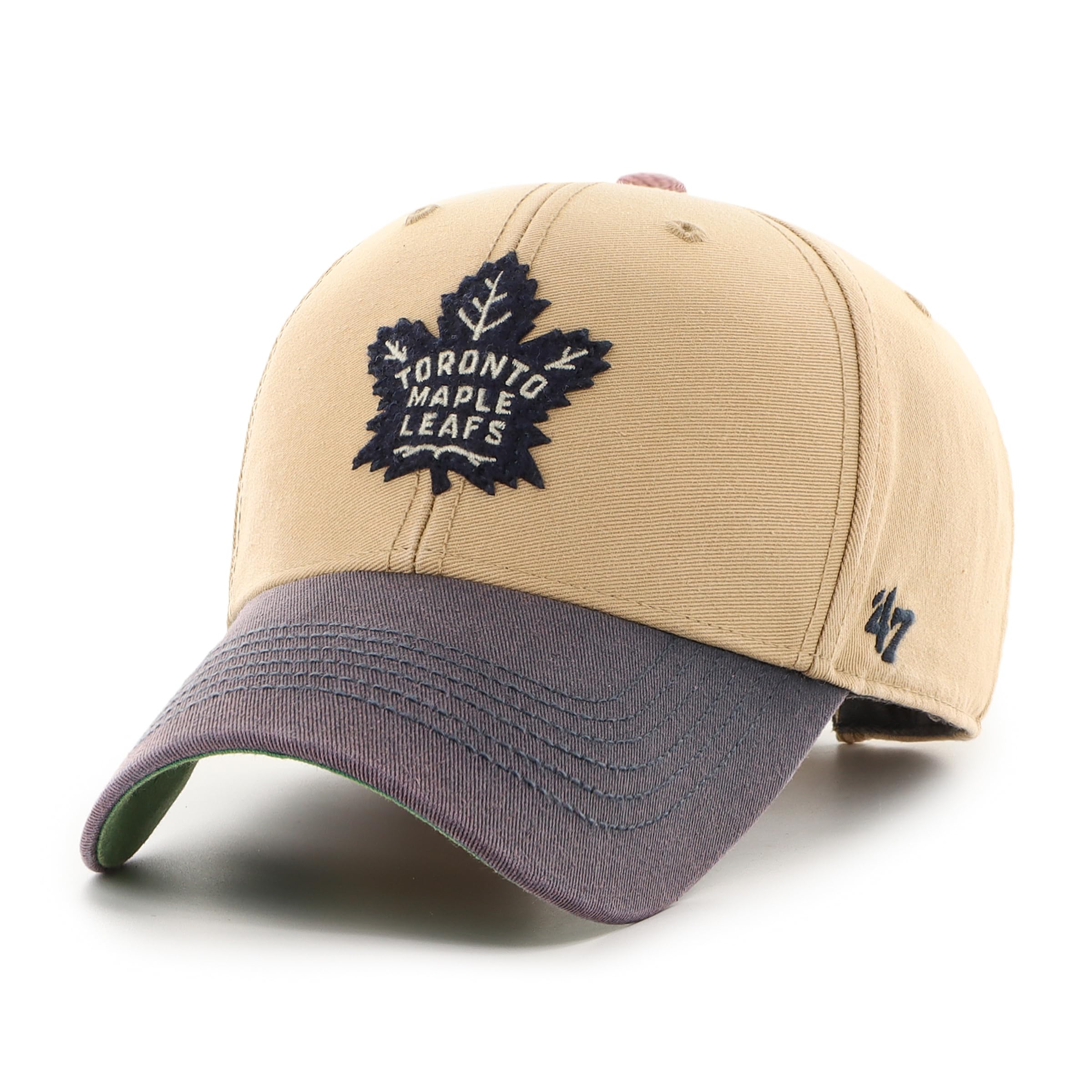 47 Brand NHL Toronto Maple Leafs Dusted Sedgwick MVP Adjustable Hat Khaki/Navy