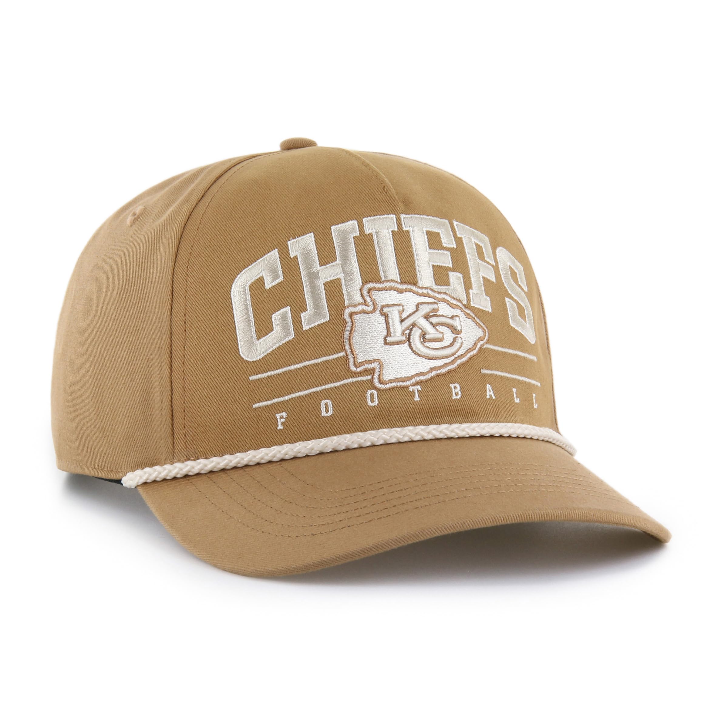47 Hitch NFL Kansas City Chiefs Roseoc Rope Snapback Hat - Brown