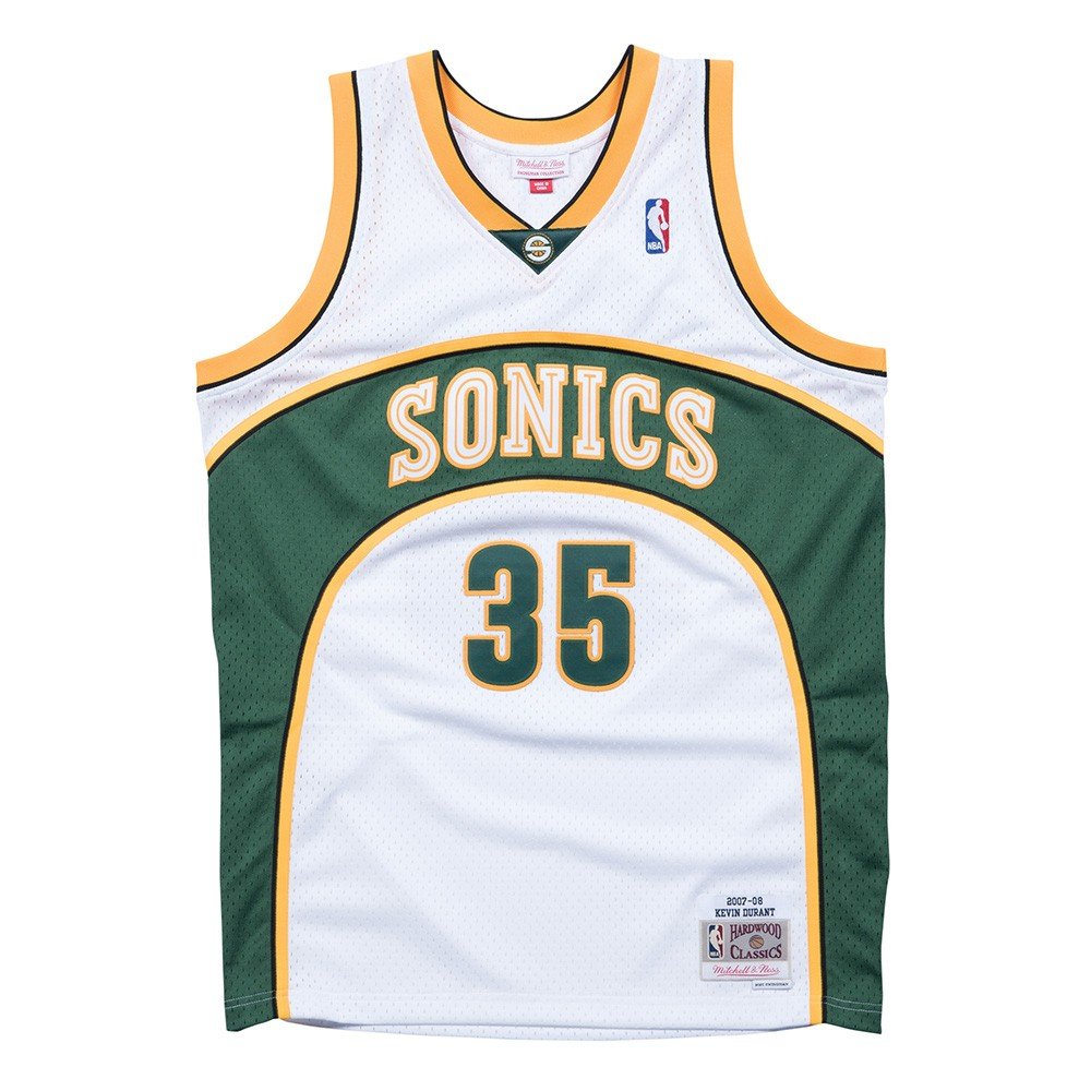Mitchell & Ness Kevin Durant Seattle Supersonics NBA Throwback Jersey White