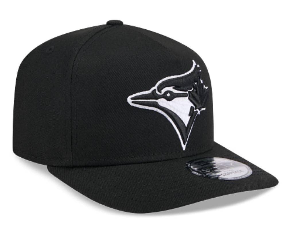 New Era MLB Toronto Blue Jays 9FIFTY A-Frame Adjustable Snapback Hat - Black/White