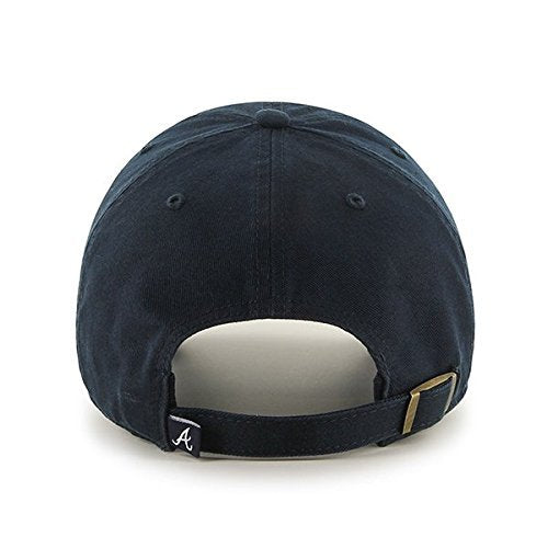 '47 MLB Atlanta Braves Brand Navy Basic Logo Clean Up Home Adjustable Hat, Atlanta Braves Navy, One Size
