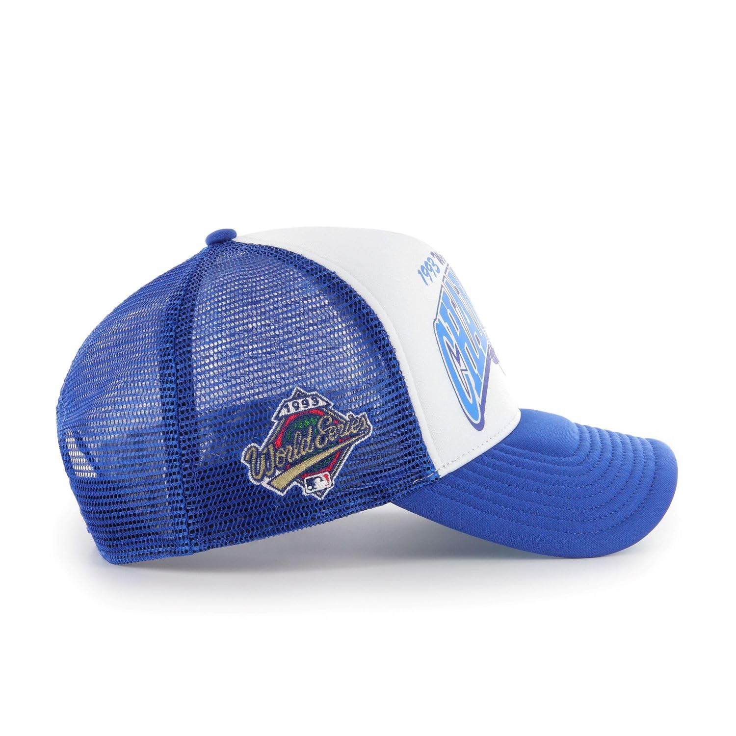 47 Brand MLB Toronto Blue Jays Offside Foam Champ Trucker Adjustable Hat - Royal Blue and White