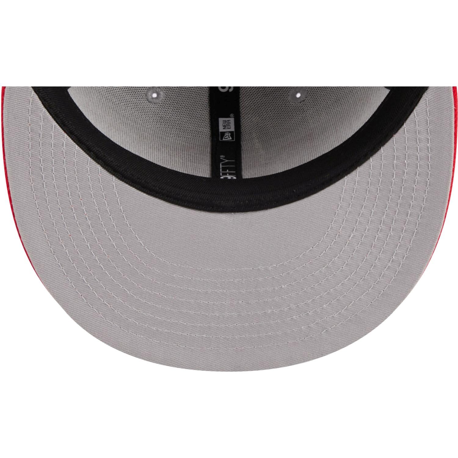 New Era NBA Toronto Raptors 2023 Draft 9FIFTY Snapback Hat - Gray/Red