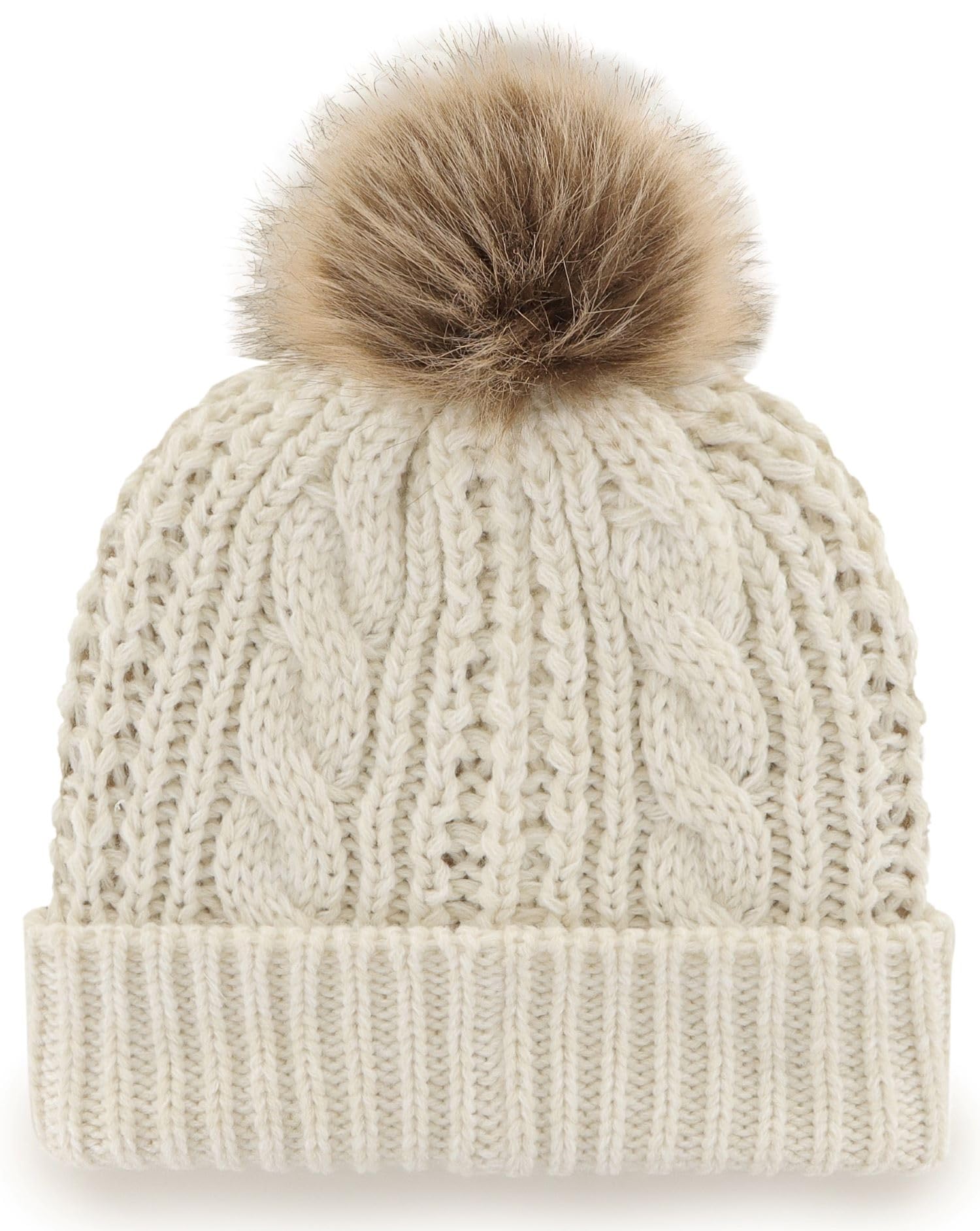 47 Brand NHL Calgary Flames Women's Cuffed Meeko Knit Hat - White