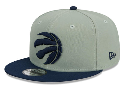 New Era NBA Toronto Raptors Two-Tone Color Pack 9FIFTY Adjustable Snapback Hat - Green/Navy