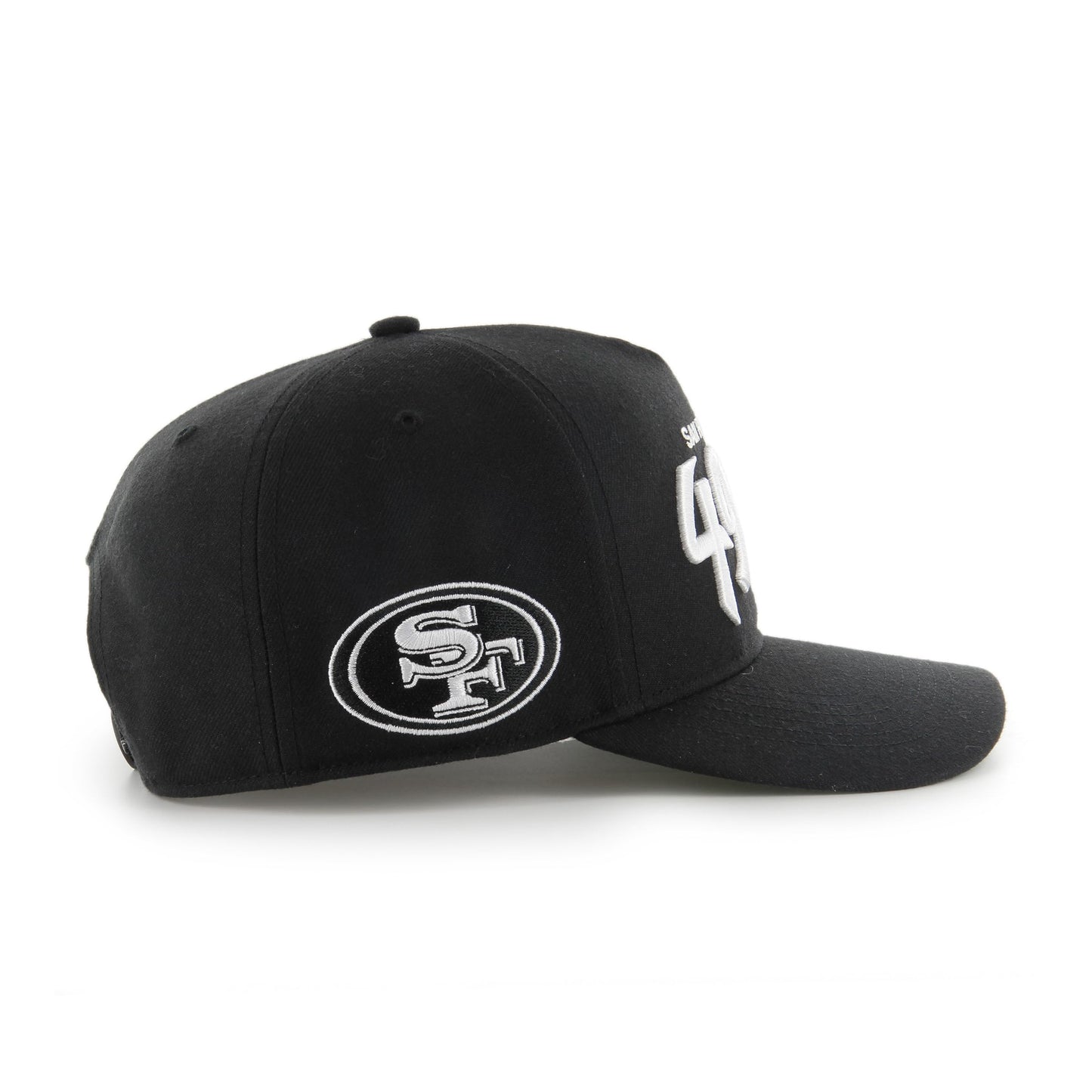 47 NFL San Francisco 49ers Attitude Hitch Relaxed Fit Snapback Cap Black