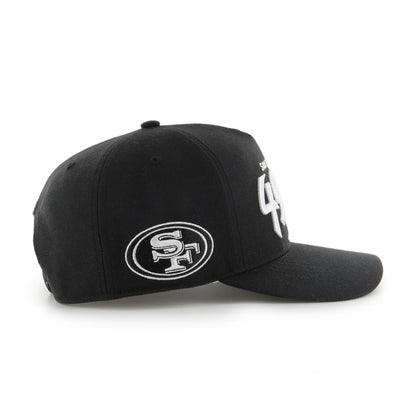 47 NFL San Francisco 49ers Attitude Hitch Relaxed Fit Snapback Cap Black