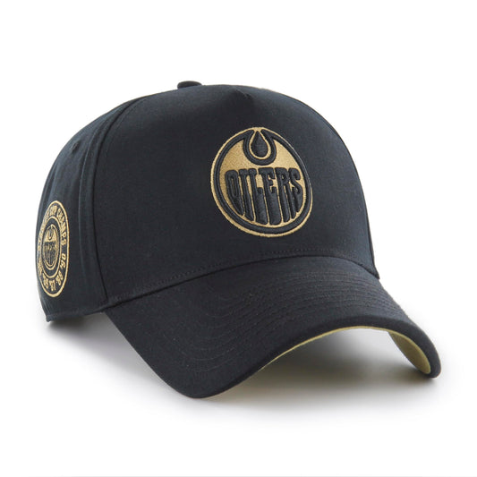 47 NHL Sure Shot MVP Hitch Side Patch Snapback - Black and Gold