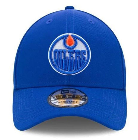 New Era 9FORTY NHL Edmonton Oilers Adjustable Snapback Hat - Blue