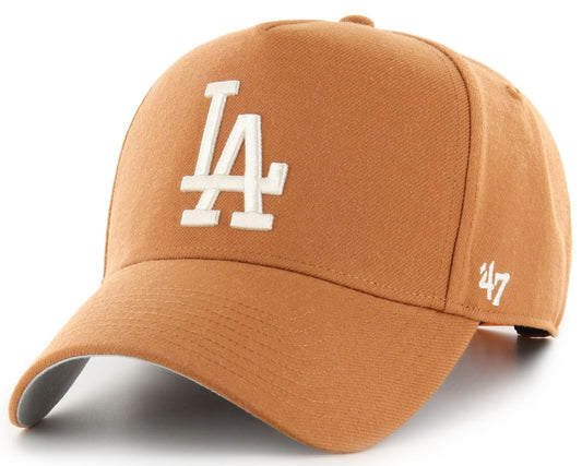 47 Offside DT MLB Los Angeles Clay Ballpark Adjustable Snapback Hat - Brown