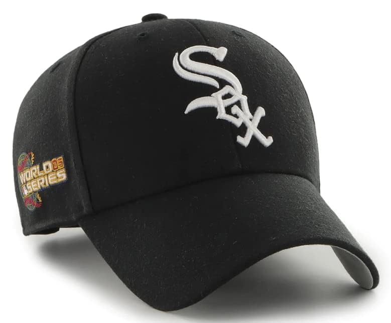 47 Men's Compatible with White Sox Cooperstown World Series Sure Shot MVP Adjustable Hat - One Size
