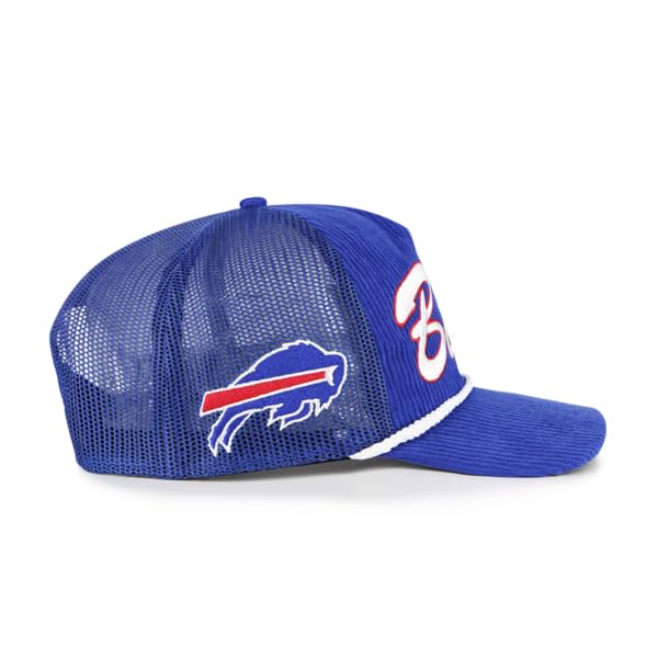 47 NFL Buffalo Mesh Double Header Rope Adjustable Snapback Hat - Blue