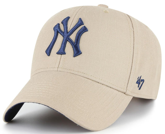 47 MVP MLB New York Sure Shot Adjustable Snapback Hat - Khaki