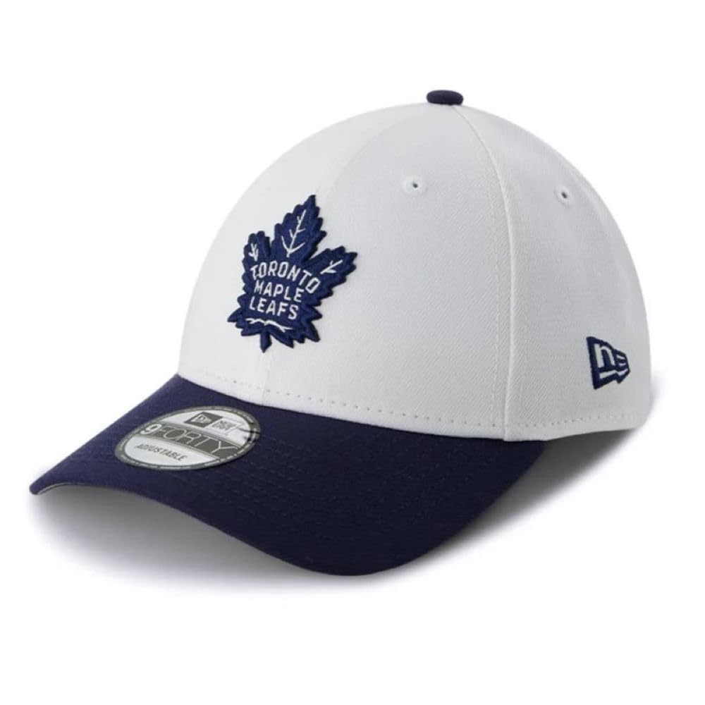 New Era NHL Toronto Maple Leafs 9FORTY Adjustable Snapback Hat - White/Blue