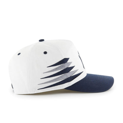 47 MLB Hitch New York Diamond Snapback Hat - White/Navy