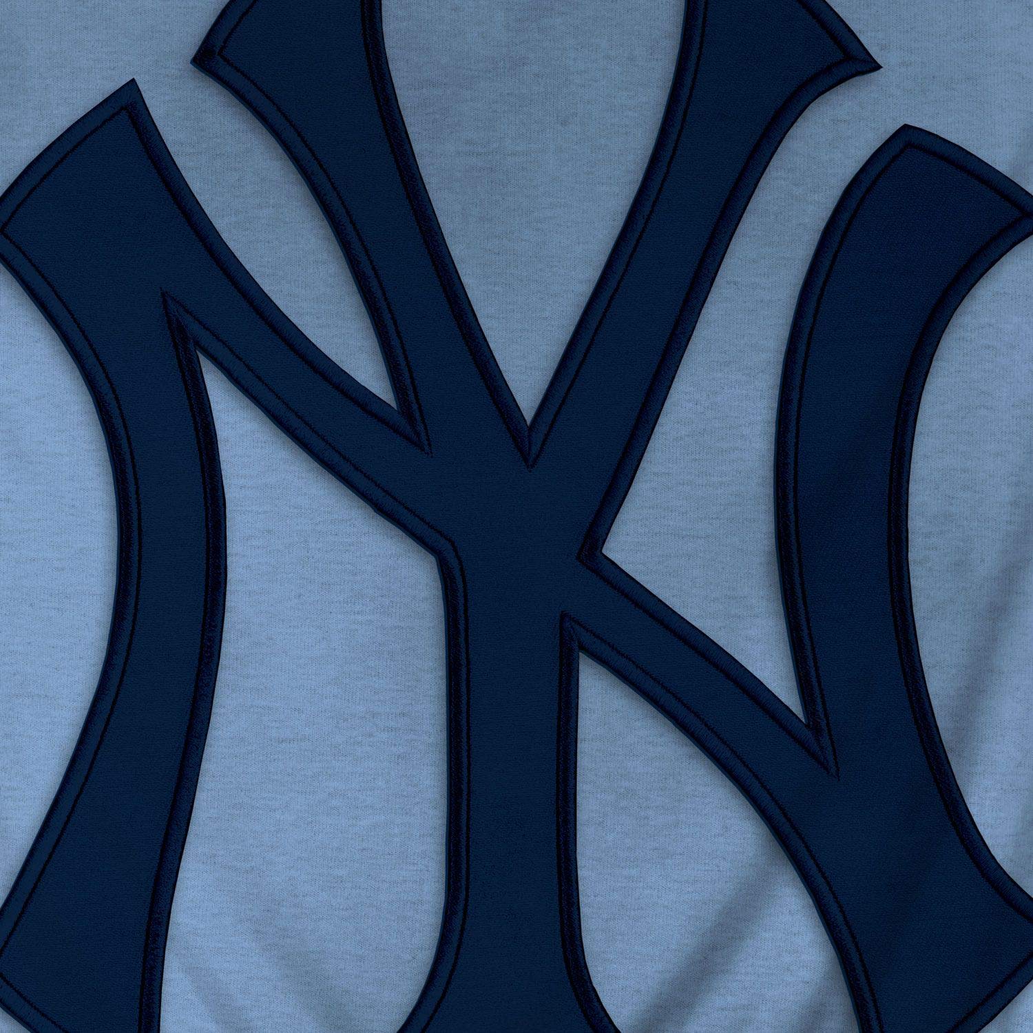 New York Yankees Express Twill Logo Hoodie Navy Logo