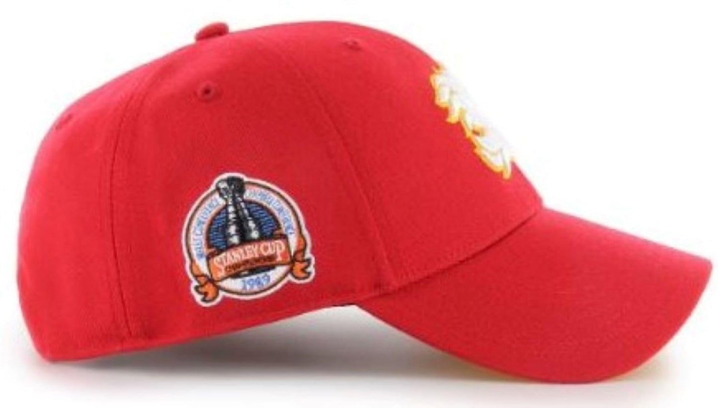 47 NHL Calgary Flames 1989 Stanley Cup Sure Shot MVP Adjustable Hat - Red