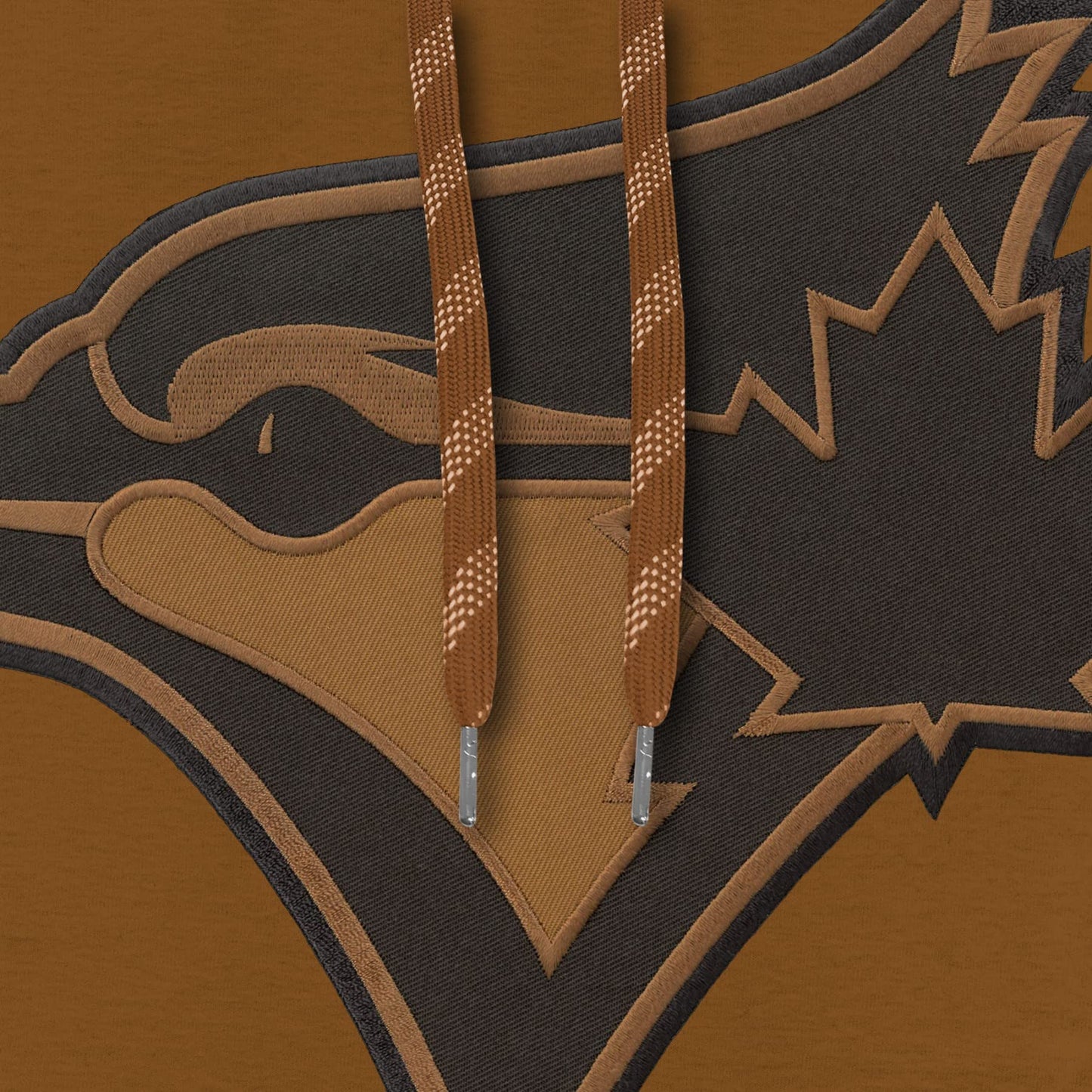 Toronto Blue Jays MLB Express Twill Tonal Dune Logo Hoodie - Dune