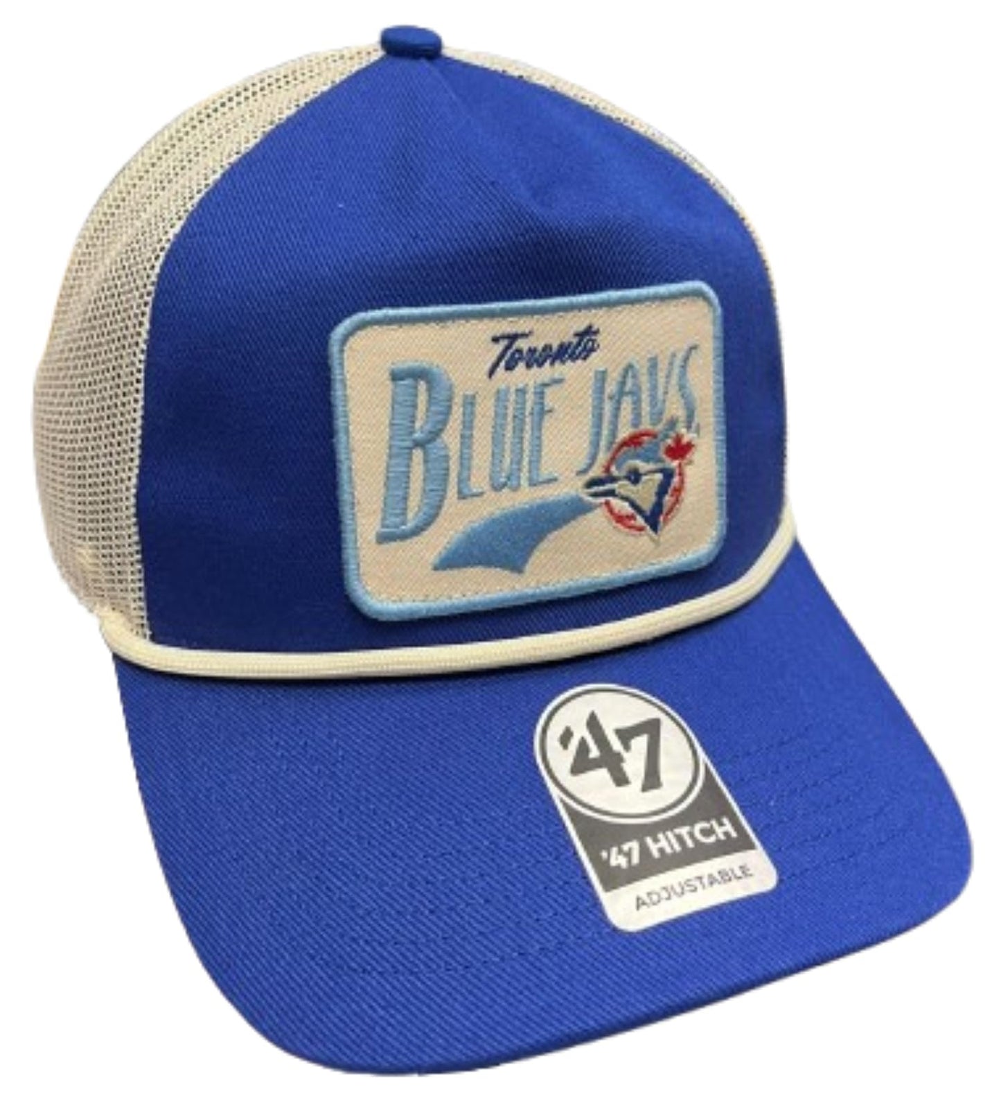 47 Hitch MLB Toronto Cooperstown Emmett Rope Mesh Back Snapback Cap - Blue