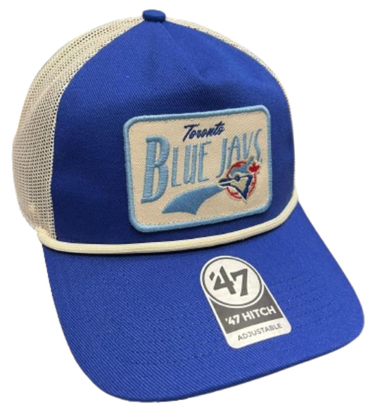 47 Hitch MLB Toronto Cooperstown Emmett Rope Mesh Back Snapback Cap - Blue
