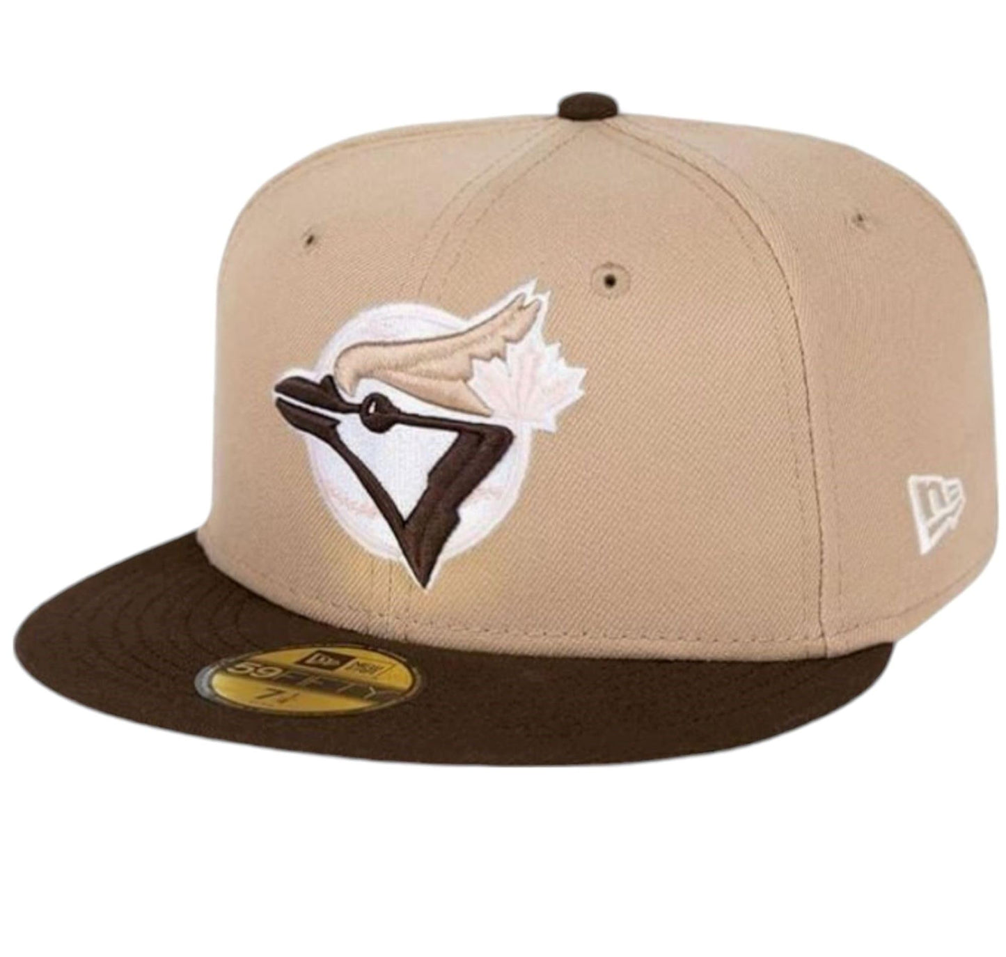 New Era 59FIFTY MLB Toronto Blue Jays 1993 World Series Fitted Hat - Chrome Walnut/Pink (CA/US, Alpha, One Size, 8, Chrome Walnut)