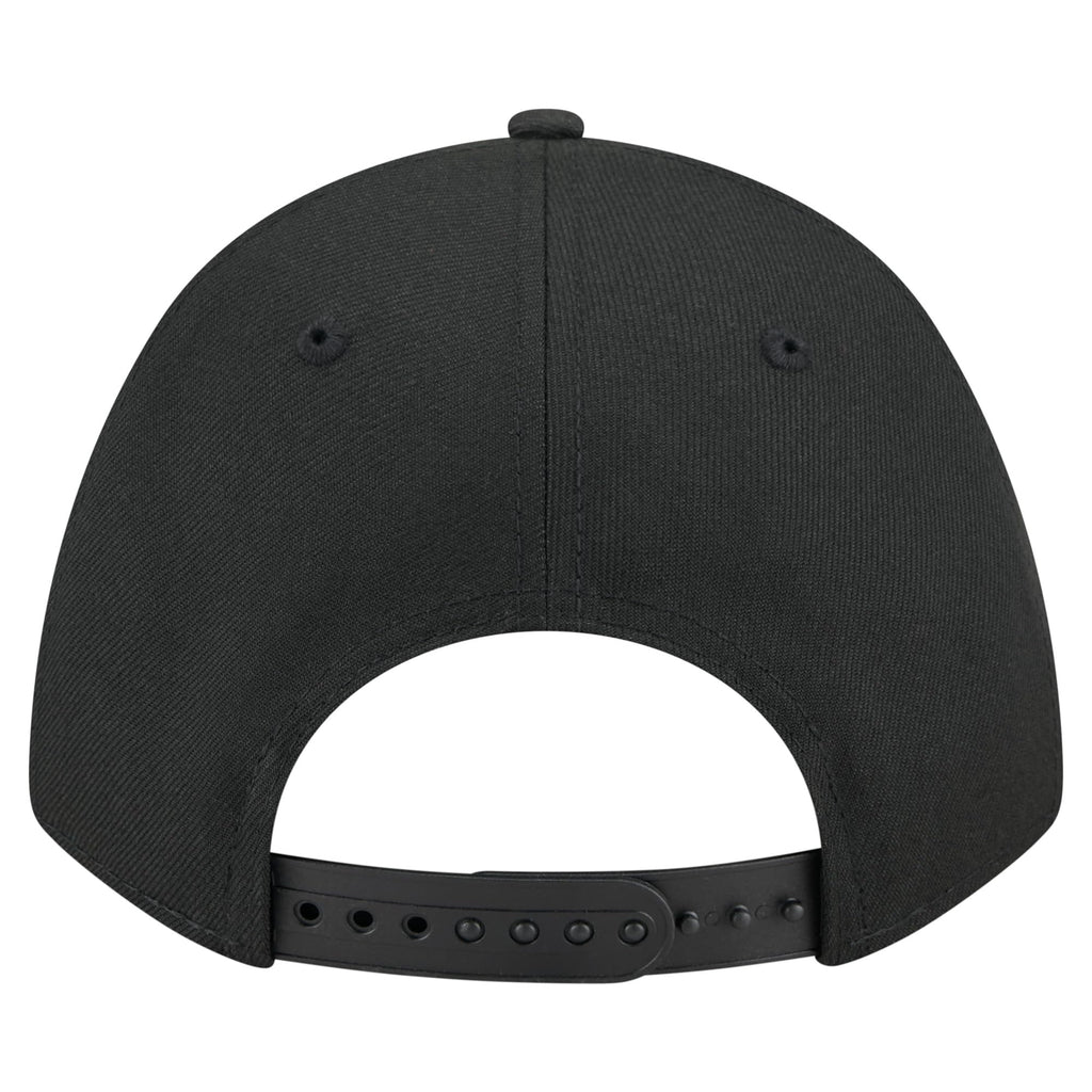 New Era Men's Detroit Lions Black On Black 940 M-Crown A-Frame Adjustable Snapback Hat - One Size