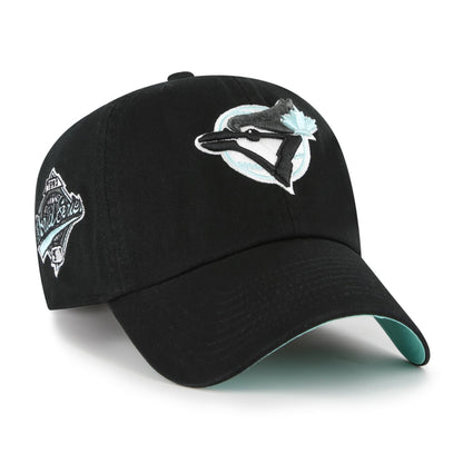 47 MLB Toronto Black Mint Double Under Clean Up Adjustable Hat - Black