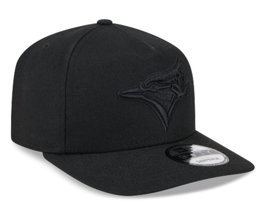New Era MLB Toronto Blue Jays 9FIFTY A-Frame Adjustable Snapback Hat - Black/Black