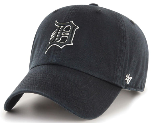 47 Clean Up MLB Detroit Adjustable Hat - Black/White