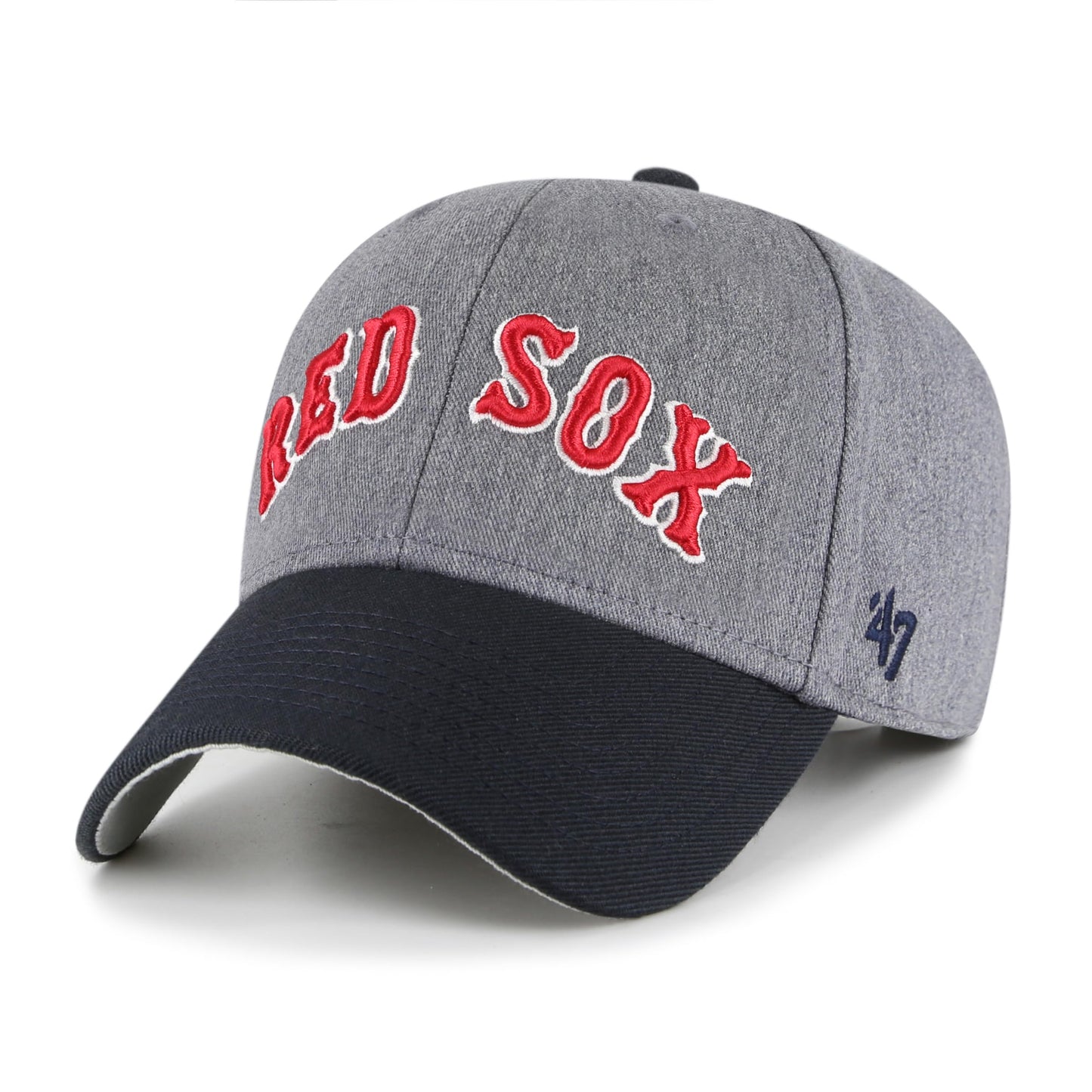 47 MLB Boston Granite Script MVP Snapback Hat - Grey/Black