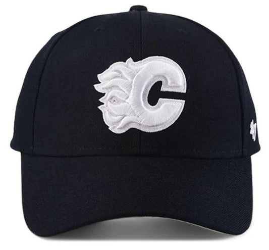 47 MVP NHL Calgary White Logo Adjustable Hat - Black