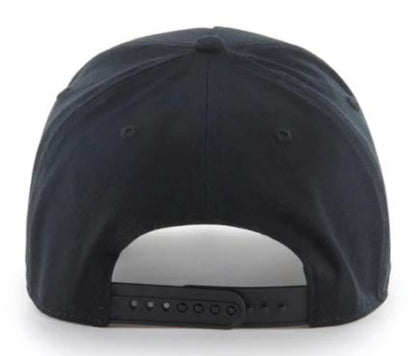 47 Montreal Expos Sure Shot MVP DT Deluxe Sidepatch Adjustable Snapback Hat - Black/Gold