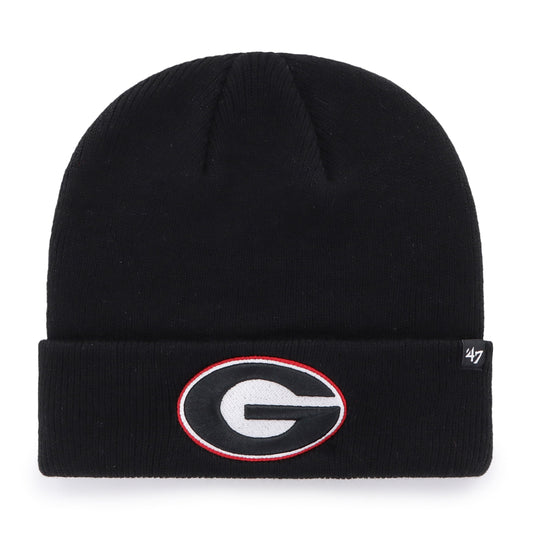 47 Brand Georgia Bulldogs Knit Beanie, Black, Black, One Size