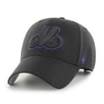 47 MVP Compatible with Montreal Expos Cooperstown Adjustable Cap - Black and Blue