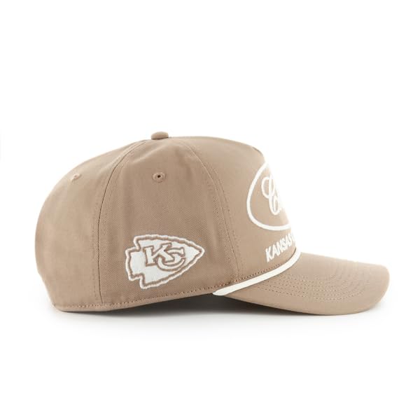 47 NFL Kansas City Foundational Hitch RF Snapback Adjustable Hat - Khaki