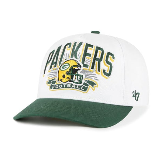 47 NFL Green Bay Prime Play Hitch RF Adjustable Snapback Hat - White