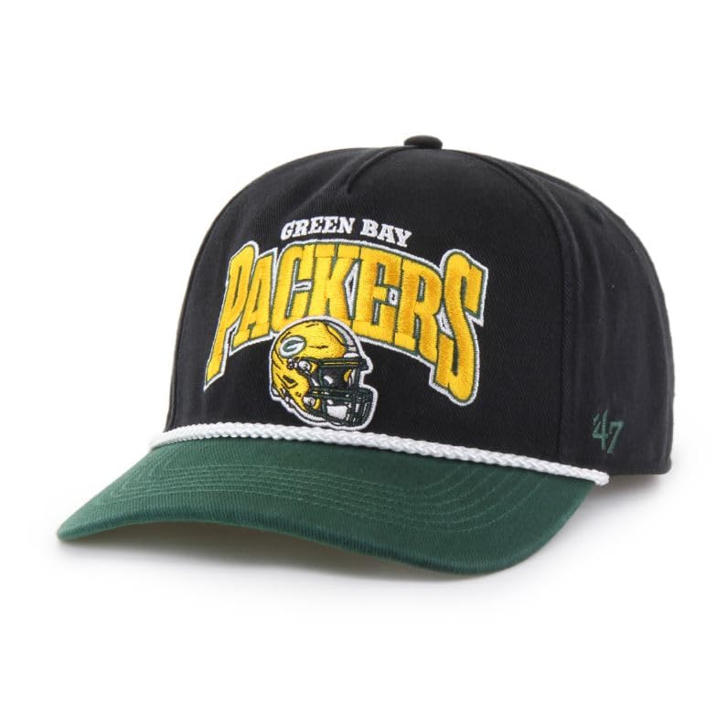47 NFL Green Bay Palermo Hitch RF Adjustable Snapback Hat - Black/Yellow